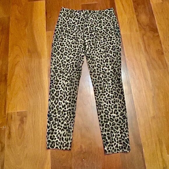 Cabi‎ women’s jungle leopard print trouser ankle pants size 4 - Picture 1 of 11